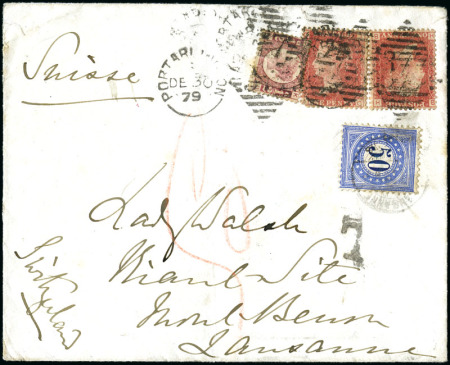 GROSSBRITANNIEN (IRLAND): 1879 Unterfrankiertes Kuvert