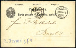 1879 5C schwarz, Antwortteil von Bern (8 XI 79)