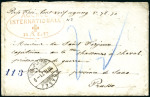 Stamp of Switzerland / Schweiz » Preussisch-Französischer Krieg 1871 (10. Feb.) kl. Kuvert von Basel nach Preussen