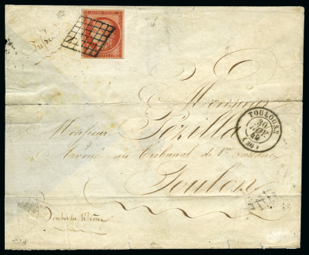 Stamp of France 1849 1F Vermillon vif