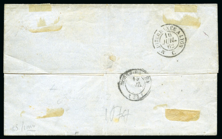 Stamp of Palestine and Holy Land » Palestine French Levant Offices CONSTANTINOPLE Lettre pour Morez du Jura