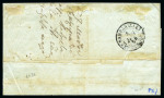 Stamp of Palestine and Holy Land » Palestine French Levant Offices GALLIPOLI Lettre avec 10c +40c (déf.) Empire ND