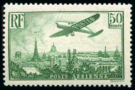 1936 Vue de Paris, série complète de 7 timbres
