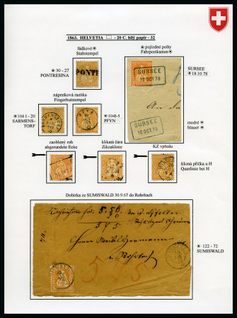 1862-1963 Reichhaltige Sammlung Schweiz