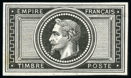 Stamp of France Epreuve en noir et sans faciale du 5F Empire, TB