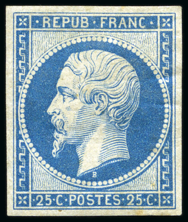 Stamp of France 1852 10c et 25c Présidence, Réimpression de 1862