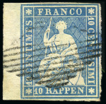 1854-1900 Gebrauchte Sammlung Schweiz