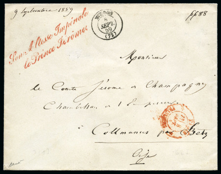 Stamp of France 1859 Enveloppe de Meudon