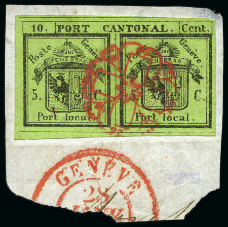 Stamp of Switzerland / Schweiz » Kantonalmarken » Genf Doppelgenf
