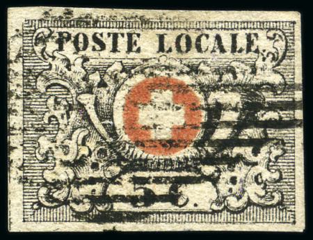 Stamp of Switzerland / Schweiz » "Waadt", "Neuenburg", "Winterthur" Waadt 5C mit schwarzer Raute entwertet