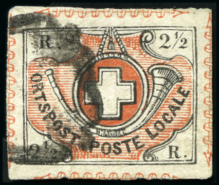 Stamp of Switzerland / Schweiz » "Waadt", "Neuenburg", "Winterthur" Winterthur mit schwarzer Zürcher Rosette