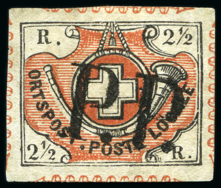 Stamp of Switzerland / Schweiz » "Waadt", "Neuenburg", "Winterthur" Winterthur mit klarem schwarzem P.P. entwertet