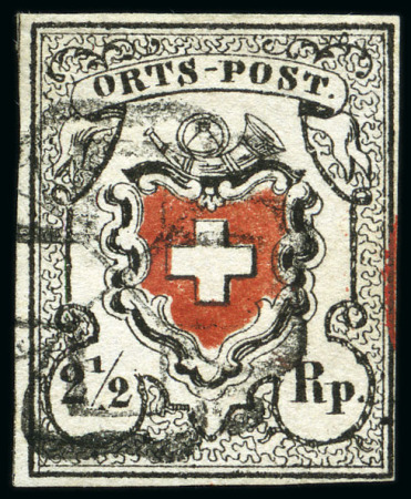 Stamp of Switzerland / Schweiz » Orts-Post und Poste Locale Orts-Post mit Kreuzeinfassung, Type 30