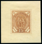 1880 "Rütli-Schwur", 9 Essais in versch. Farben