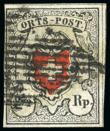 Stamp of Switzerland / Schweiz » Orts-Post und Poste Locale Orts-Post mit Kreuzeinfassung, Type 10