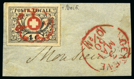 Stamp of Rarities of the World SWITZERLAND 1849