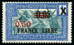 1931 Yv. 241A Variété bleu clair et vert clair