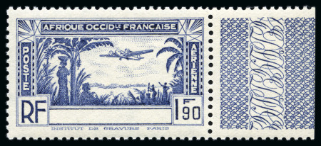 Stamp of Colonies françaises » Côte-d'Ivoire 1940 Série Avion en vol avec variété