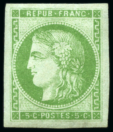 1870 5c Bordeaux REPORT I avec belles marges, neuf