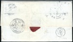 1861 Folded cover from Mexico to Madrid, with 1861