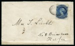 1866 (Sep 24) Envelope from Lunenburg to Halifax