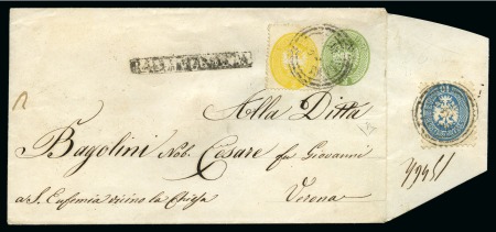 Unique Three-Issues Mixed Franking1863 3s Arms s