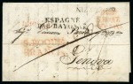 1826-54, Group of five stampless covers from Gibraltar