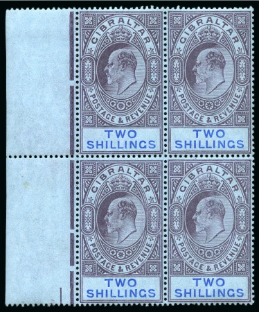 1906-11 MCA 2s purple and bright blue on blue mint