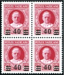 1934 Provisionals set in mint nh blocks of four