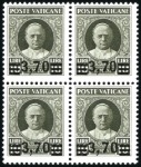 1934 Provisionals set in mint nh blocks of four