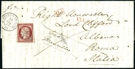 Stamp of France 1849 Cérès 1F carmin