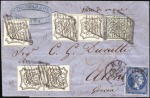 Stamp of Greece » Large Hermes Heads » 1862-67 2nd Athens print Papal States Combination Franking