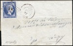 Stamp of Greece » Large Hermes Heads » 1861-62 First Athens print 20 Lepta Major Greek Rarity on Cover