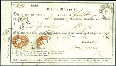 Stamp of Hungary Postformulare - Postal Forms10Kr braun, zwei E
