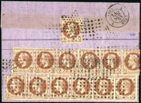 Stamp of France Exceptionnel afft rouleau de gros points sur 2c
