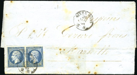 Stamp of France 1860 Càd sarde Nizza Mara 20.07.60