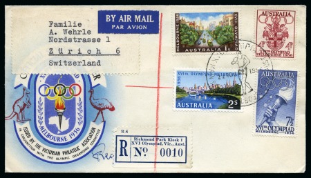 Stamp of Olympics » 1956 Melbourne Melbourne R-label Richmond Park Kiosk 1/XVI Olympi