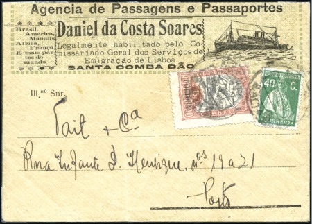 Stamp of Olympics » 1928 Amsterdam » 1928 Olympic Issues of Other Countries PORTUGAL: 1928 (May 23) SECOND DAY: Commercial envelope with Olympic 15c
