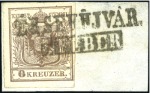 1850-58 HUNGARIAN CANCELLATIONS ON AUSTRIAN STAMPS: Beautiful group of scarce to very scarce postmark