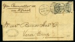 1866-84 Selection of 17 covers to foreign destinations