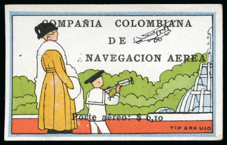 1920 COMPAÑIA COLOMBIANA DE NAVEGACION AEREA 10c b