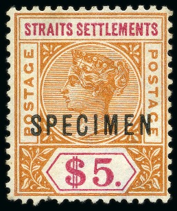 1892-99 Set of 10 with SPECIMEN ovpt, either no gum