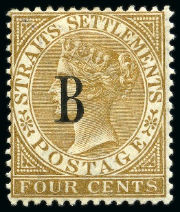 1882-85 4c Pale Brown, wmk Crown CA, mint 