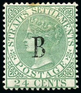 1882-85 24c Green wmk Crown CC, mint