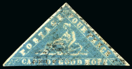Stamp of South Africa » Cape of Good Hope 1861 "Woodblock" 4d blue used