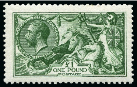 1915 Waterlow £1 green, mint, fine (SG £3'500)