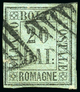 ITALY - ROMAGNA 1859 selection on small stockcard