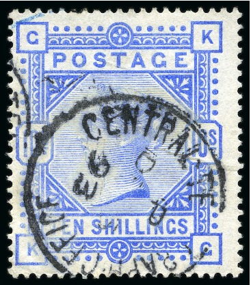 Stamp of Great Britain » 1855-1900 Surface Printed 1883-84 10s ultramarine, used