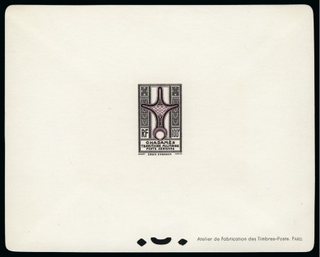 Stamp of Colonies françaises » Fezzan 1943-51, Collection de 34 épreuves de luxe de Fezzan et Ghadamès (dont 11 épreuves collectives), plus 4 épreuves 