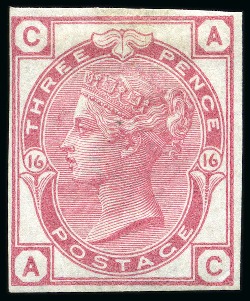Stamp of Great Britain » 1855-1900 Surface Printed 1873-80 Orbs 3d pale rose, plate 16